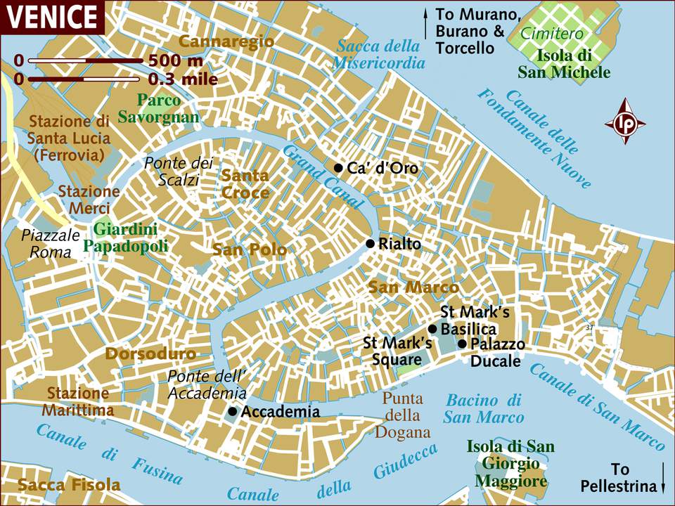 Bản đồ thành phố Venice